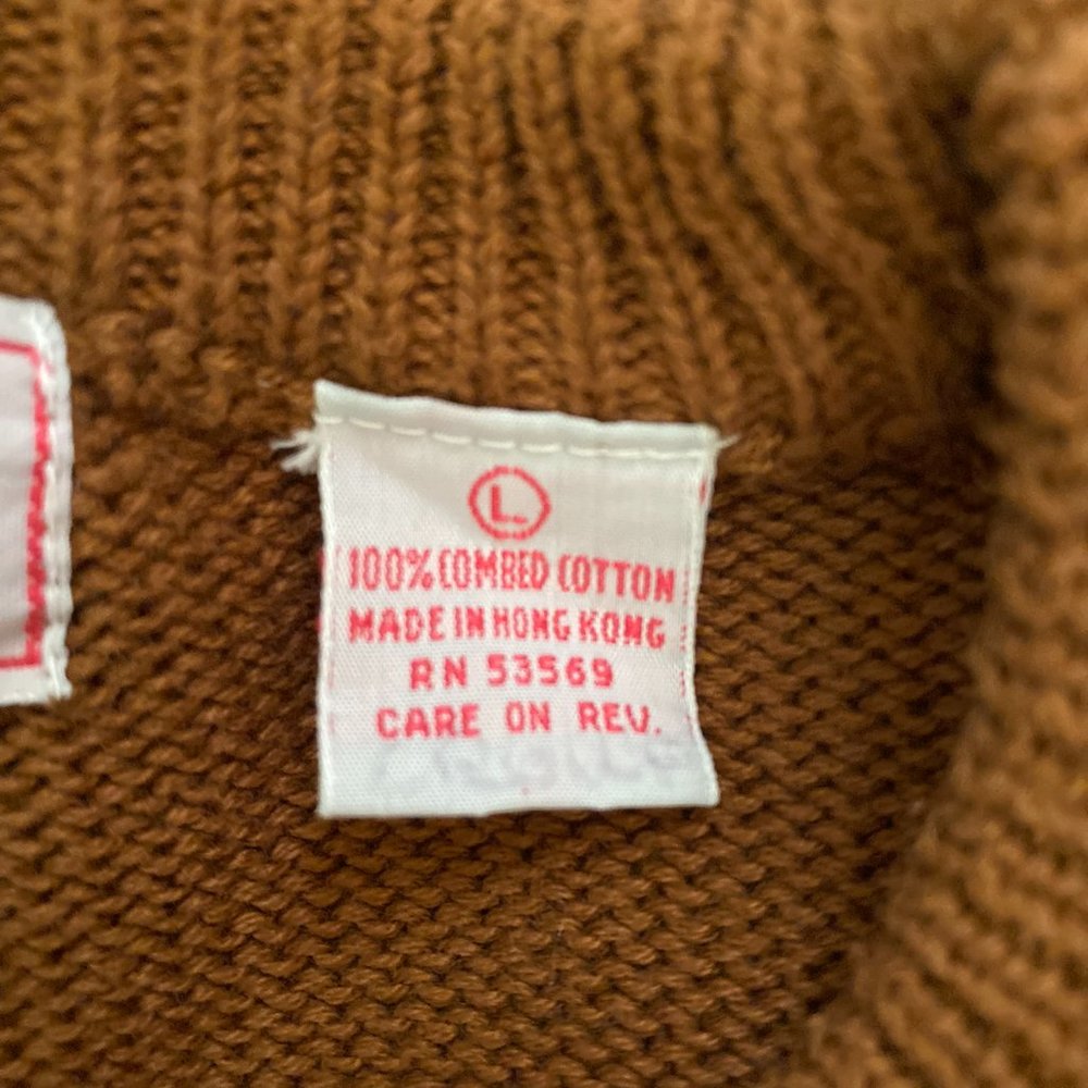 Vintage Unisex Sweater Sun Design Size Large - Picture 6 of 6
